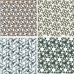 Image showing Seamless patterns in islamic style. Vector set