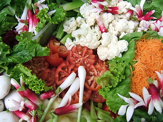 Image showing Multicolored salad