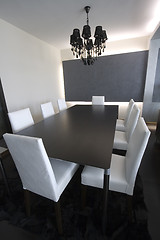 Image showing Trendy Modern Dining Room