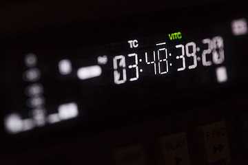 Image showing Timecode running on the professional video recorder.