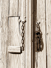 Image showing Old entrance door