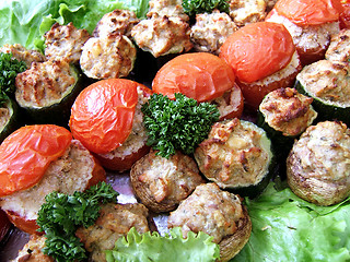 Image showing Stuffed tomatos