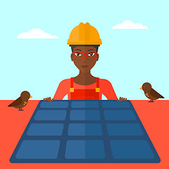 Image showing Constructor with solar panel.