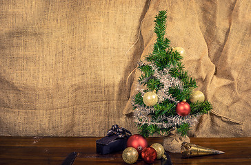 Image showing Xmas ornament with a Christmas tree