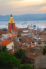 Image showing St.Tropez at sunset