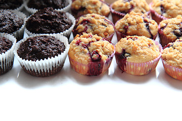 Image showing fresh chocolate desserts