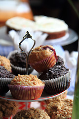 Image showing fresh chocolate desserts