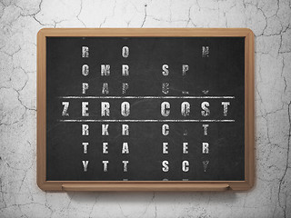 Image showing Finance concept: Zero cost in Crossword Puzzle