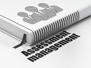 Image showing Business concept: book Business People, Assessment Management on white background