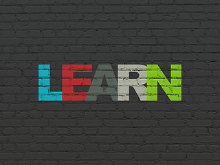 Image showing Learning concept: Learn on wall background