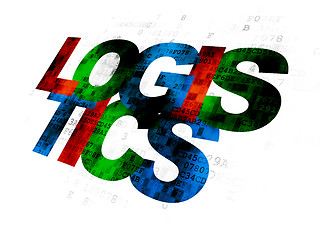 Image showing Business concept: Logistics on Digital background