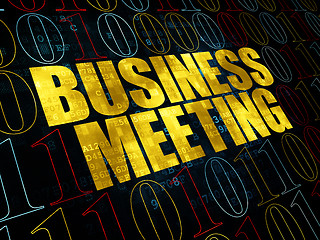 Image showing Finance concept: Business Meeting on Digital background