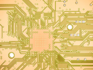 Image showing  Printed circuit background vintage