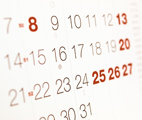 Image showing  Calendar vintage