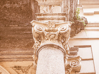 Image showing  Ionic capital vintage