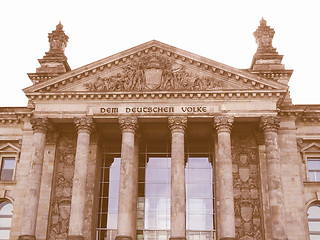 Image showing Berlin Reichstag vintage