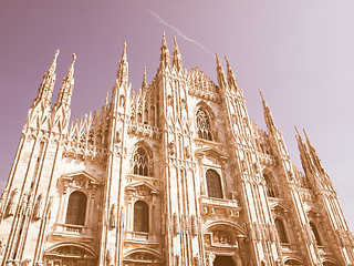 Image showing Duomo di Milano vintage