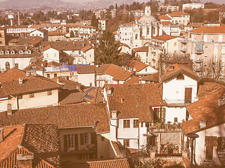 Image showing Chieri aerial view vintage