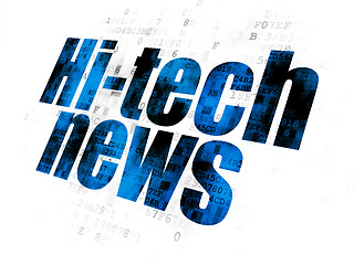 Image showing News concept: Hi-tech News on Digital background