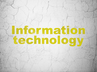 Image showing Data concept: Information Technology on wall background