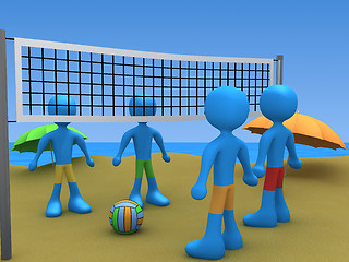 Image showing Beach Volley Challenge