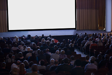 Image showing Audience watching cinema