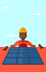 Image showing Constructor with solar panel.