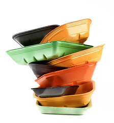 Image showing Empty Recycled Trays