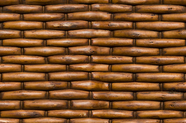 Image showing Wicker basket background texture seamlessly tileable