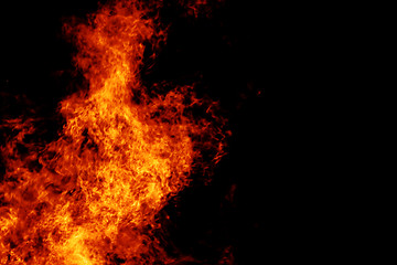 Image showing Campfire flames