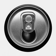 Image showing Black and white Beer can