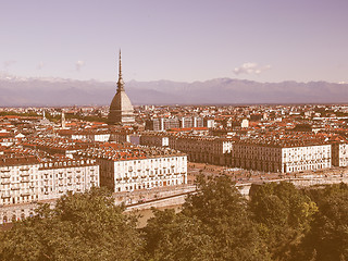 Image showing Turin view vintage