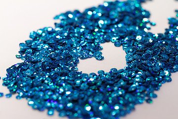 Image showing Blue sequin