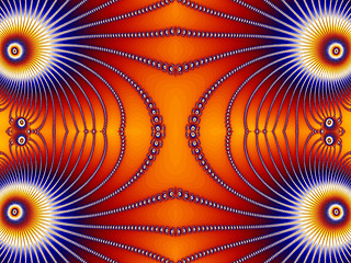 Image showing red and blue fractal