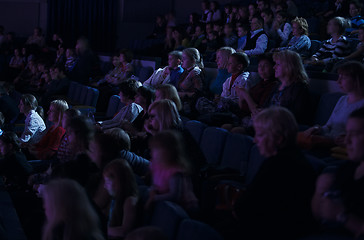 Image showing Audience applauding, during a spectacular event