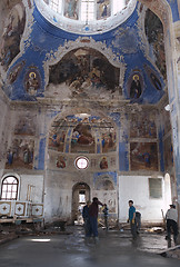 Image showing Church repairing in Uglich, Russia.