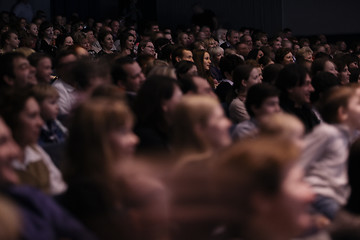 Image showing Audience applauding, during a spectacular event