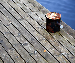 Image showing Mooring rope