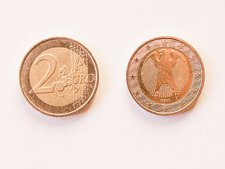 Image showing  Euro coin vintage