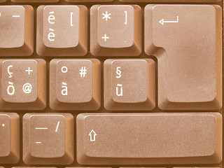 Image showing  Computer keyboard vintage