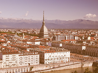 Image showing Turin view vintage