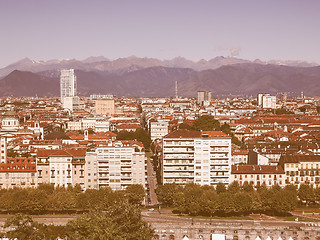 Image showing Turin view vintage