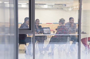 Image showing startup business team on meeting at modern office