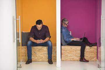 Image showing group of business people in creative working  space