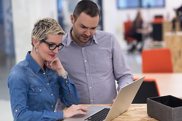 Image showing startup business team on meeting at modern office