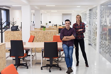 Image showing business people group portrait at modern office