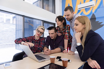 Image showing startup business team on meeting at modern office