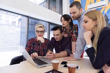 Image showing startup business team on meeting at modern office