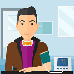 Image showing Blood pressure measurement.