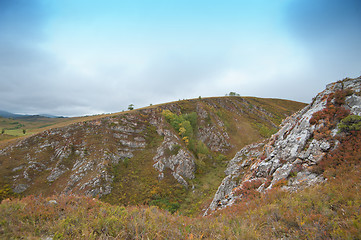 Image showing mountains in autumn day